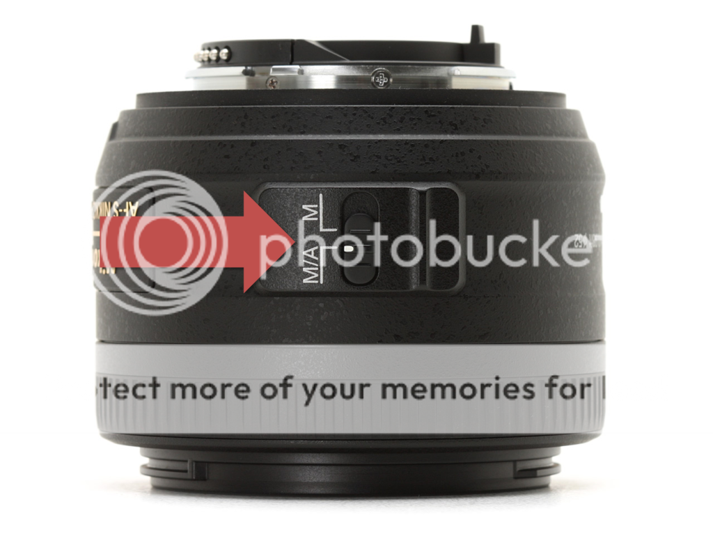 how to switch camera lens from auto/manual focus to manual focus