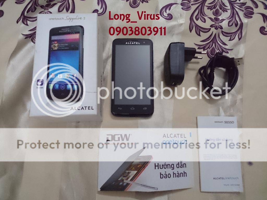 bán ALCATEL One Touch Sapphire 2 mới 95% - màu đen - nguyên zin 100% [còn bh 12/2014]