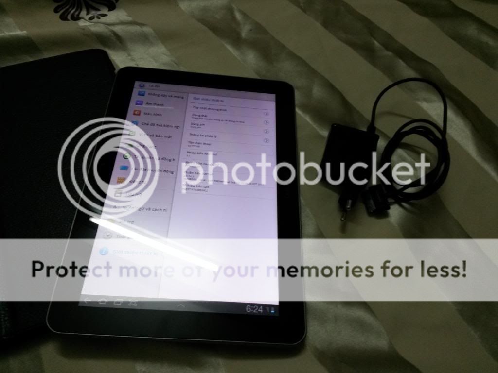 cần bán Samsung Galaxy Tab 10.1 P7500 / màu đen / đẹp tuyệt vời / máy-sạc-cáp- bao da - 10